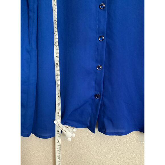 Torrid Disney Snow White Stretch Challis Collared Puff Sleeve Blouse Sz 2 16/18 - Picture 6 of 9